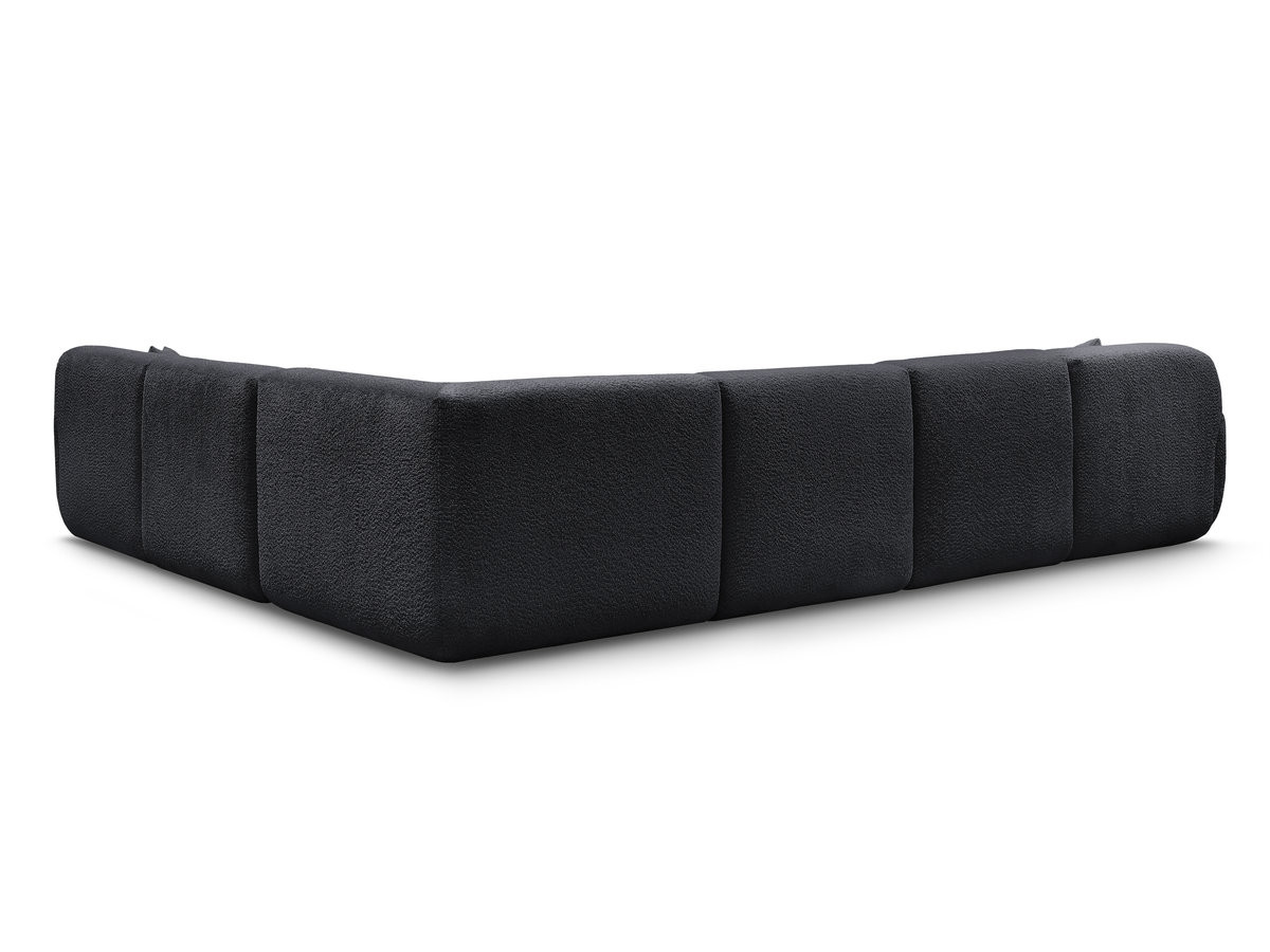 Canapé panoramique fixe modulable ANDA avec 1 mrdn, 3 chfs 1 place sans accoudoir, 1 chf 1 place avec accoudoir, 1 petit angle