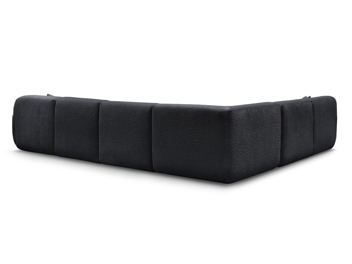 Canapé panoramique fixe modulable ANDA avec 1 méridienne, 2 chauffeuses et 1 petit angle