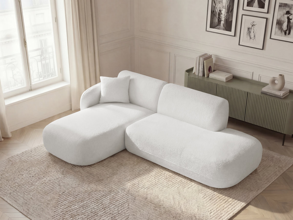 Canapé d'angle modulable ANDA blanc — vue 5