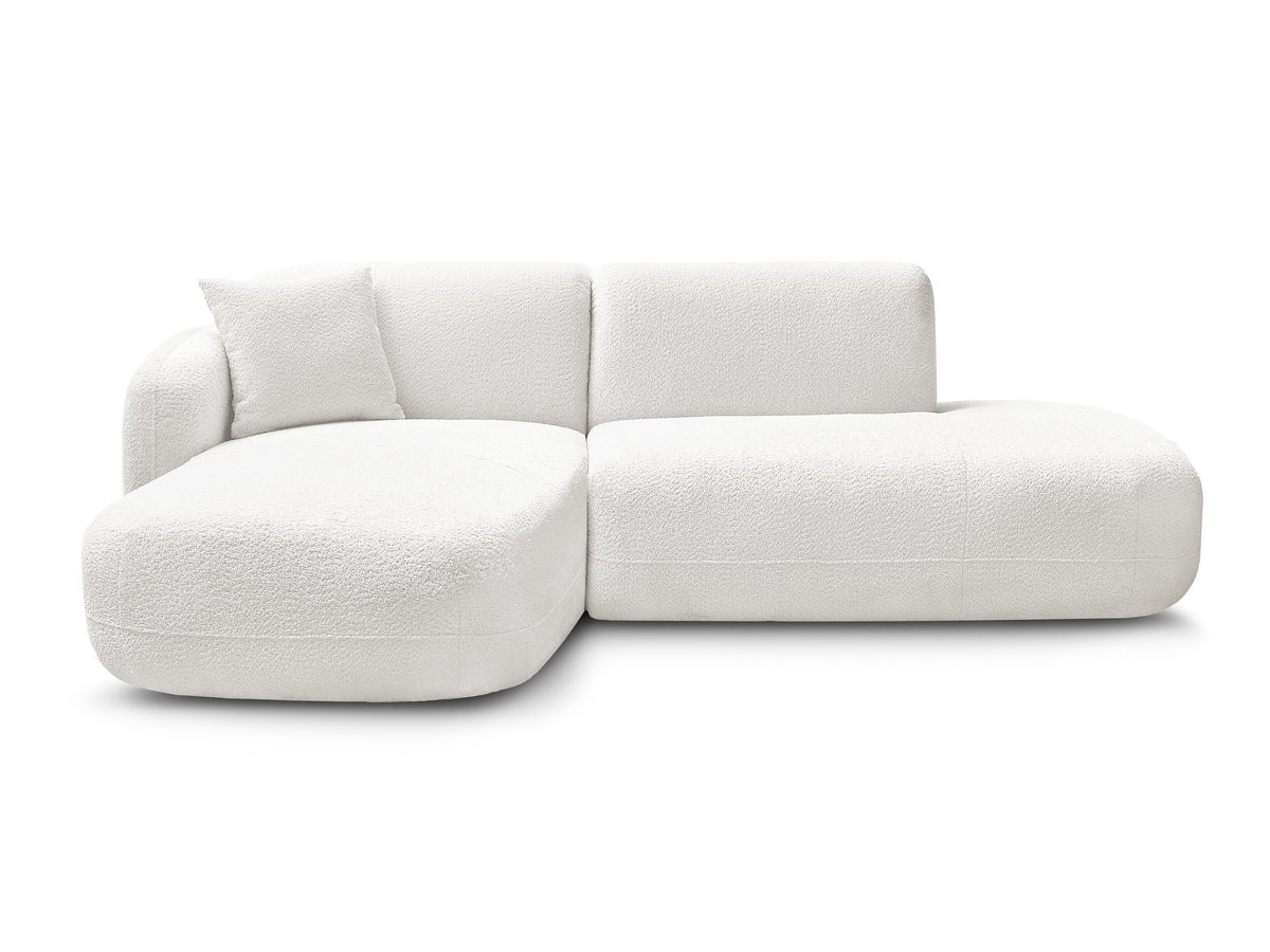 Canapé d'angle fixe modulable ANDA avec 1 méridienne et 1 chauffeuse bout de canapé