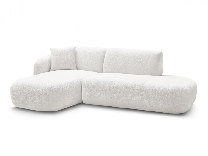 Canapé d'angle fixe modulable ANDA avec 1 méridienne et 1 chauffeuse bout de canapé