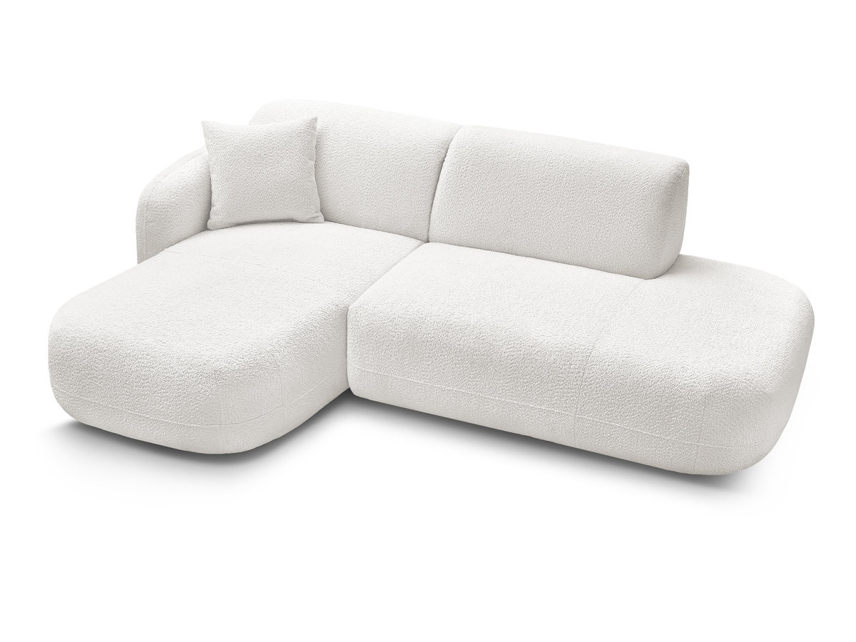 Canapé d'angle fixe modulable ANDA avec 1 méridienne et 1 chauffeuse bout de canapé