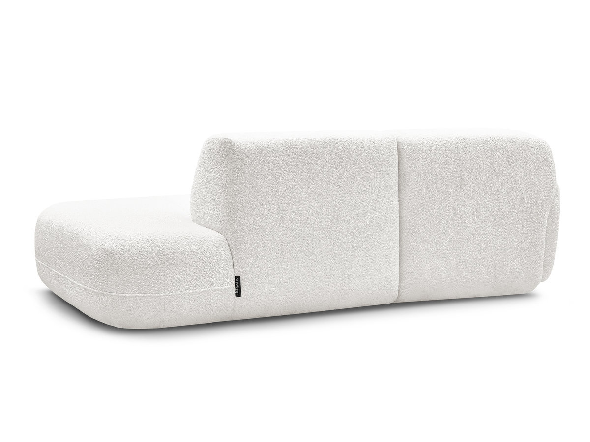 Canapé d'angle fixe modulable ANDA avec 1 méridienne et 1 chauffeuse bout de canapé