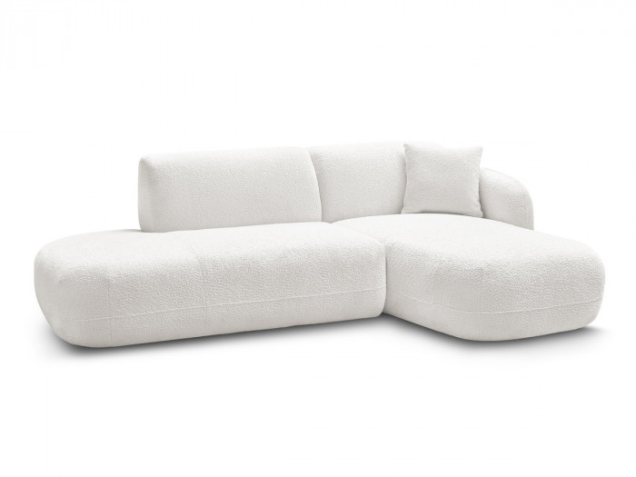 Canapé d'angle fixe modulable ANDA avec 1 méridienne et 1 chauffeuse bout de canapé