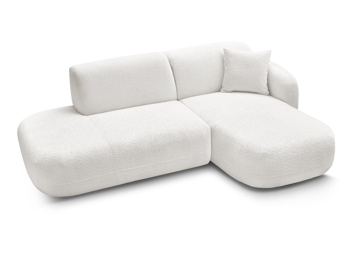 Canapé d'angle fixe modulable ANDA avec 1 méridienne et 1 chauffeuse bout de canapé