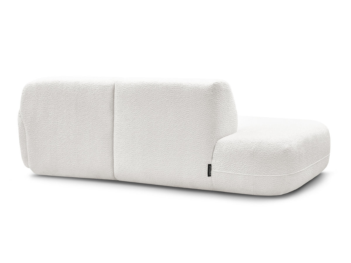 Canapé d'angle fixe modulable ANDA avec 1 méridienne et 1 chauffeuse bout de canapé