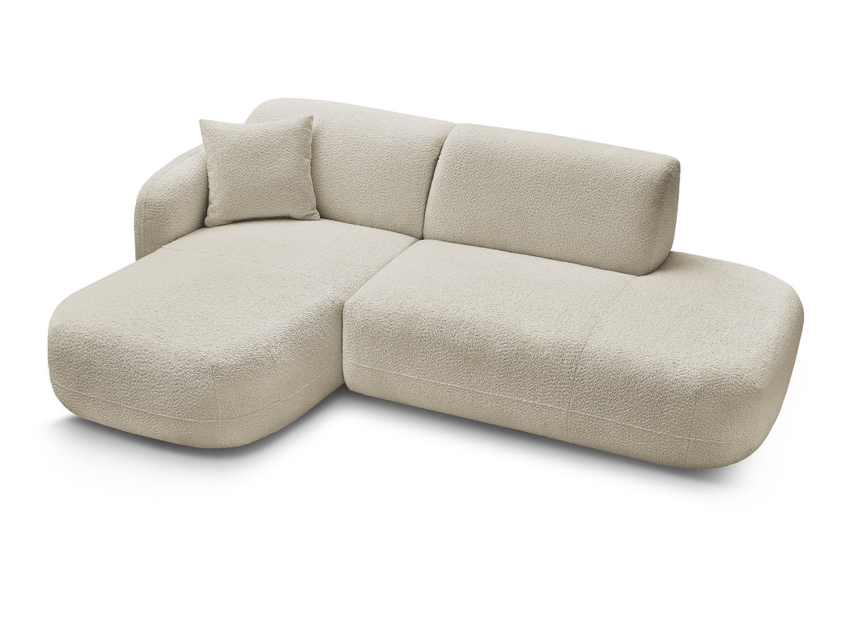 Canapé d'angle fixe modulable ANDA avec 1 méridienne et 1 chauffeuse bout de canapé