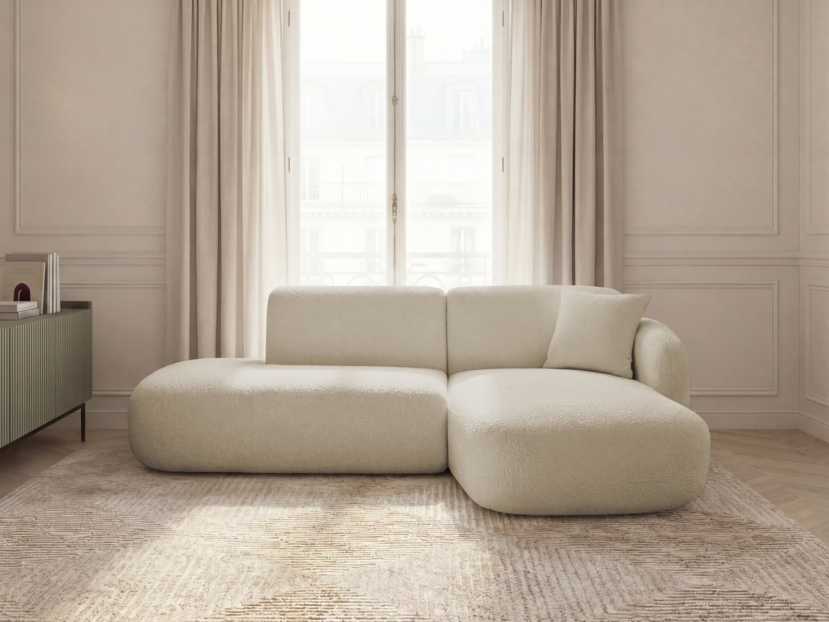 ANDA modulaire hoekbank met vaste hoek, 1 chaise longue en 1 fauteuil.