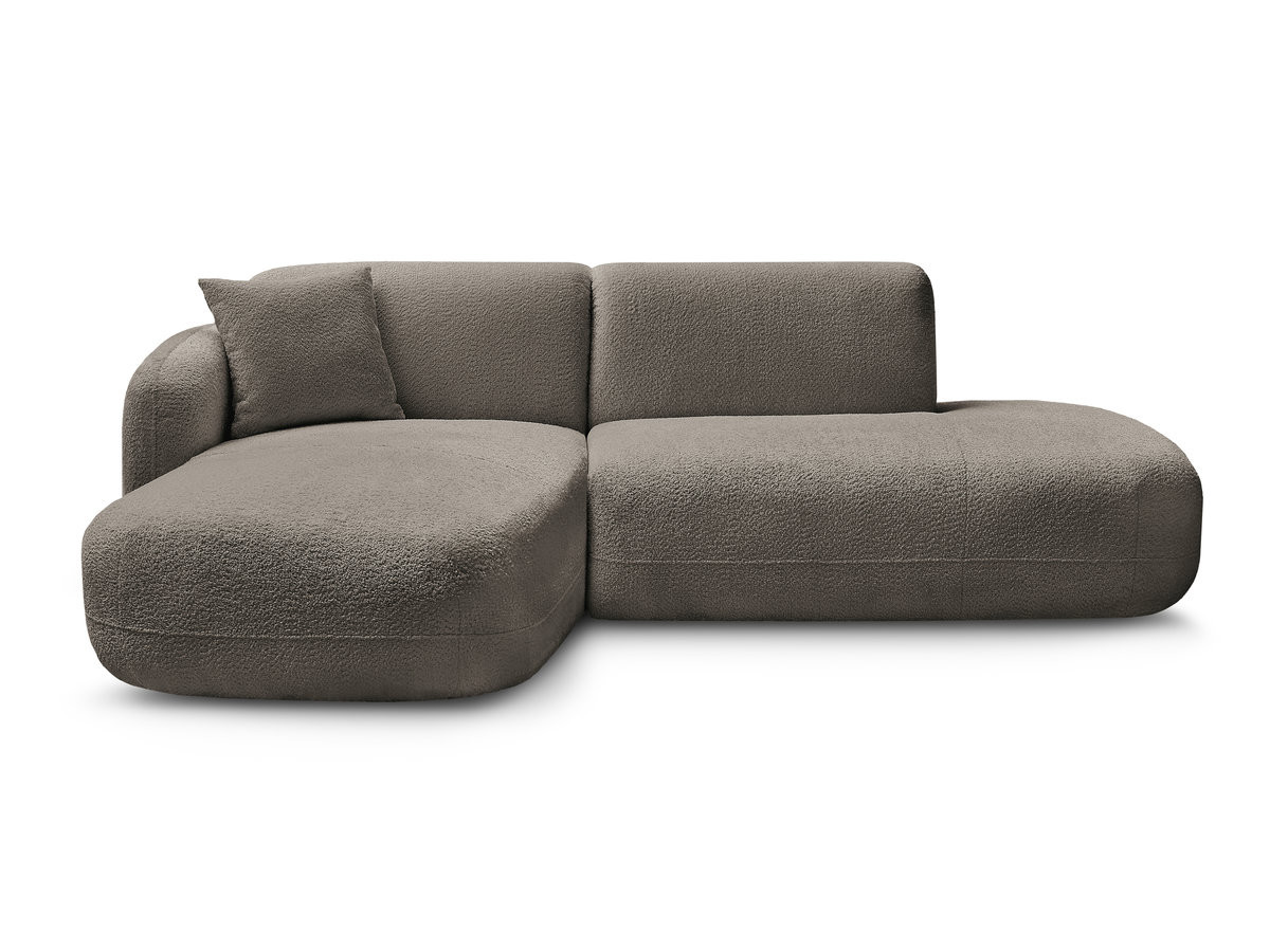 Canapé d'angle fixe modulable ANDA avec 1 méridienne et 1 chauffeuse bout de canapé