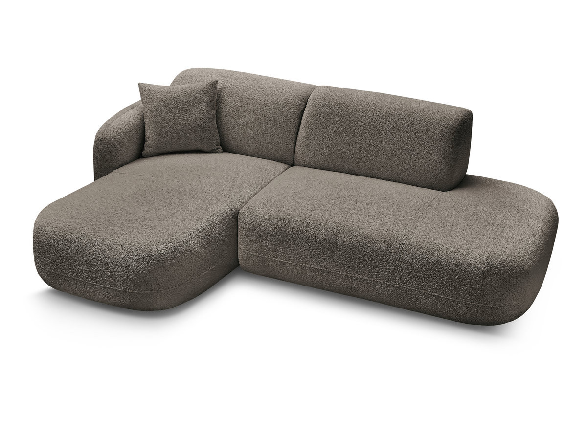 Canapé d'angle fixe modulable ANDA avec 1 méridienne et 1 chauffeuse bout de canapé