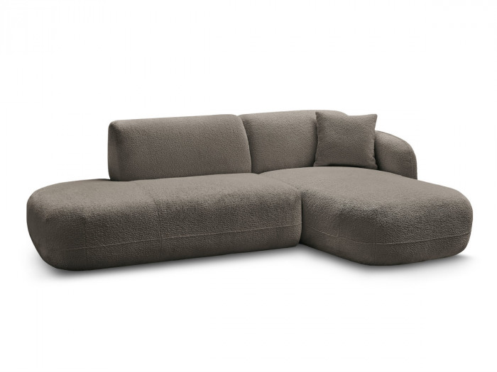 Canapé d'angle fixe modulable ANDA avec 1 méridienne et 1 chauffeuse bout de canapé