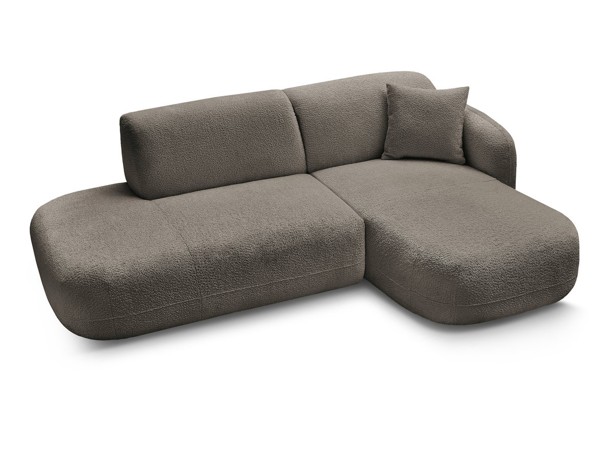 Canapé d'angle fixe modulable ANDA avec 1 méridienne et 1 chauffeuse bout de canapé