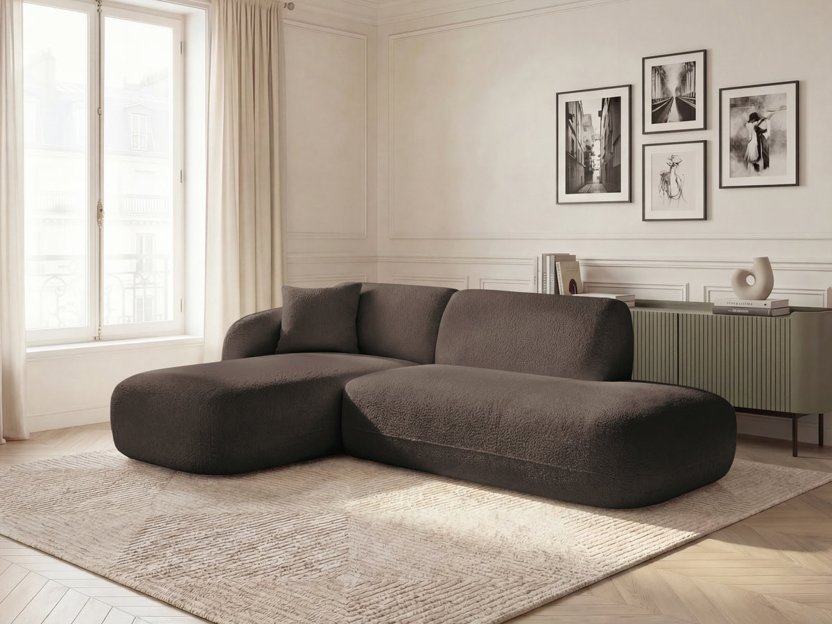 ANDA modulaire hoekbank met vaste hoek, 1 chaise longue en 1 fauteuil.