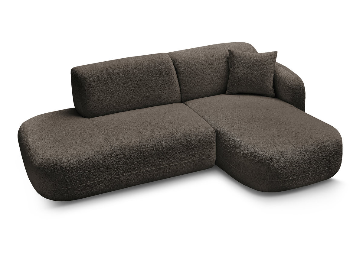Canapé d'angle fixe modulable ANDA avec 1 méridienne et 1 chauffeuse bout de canapé