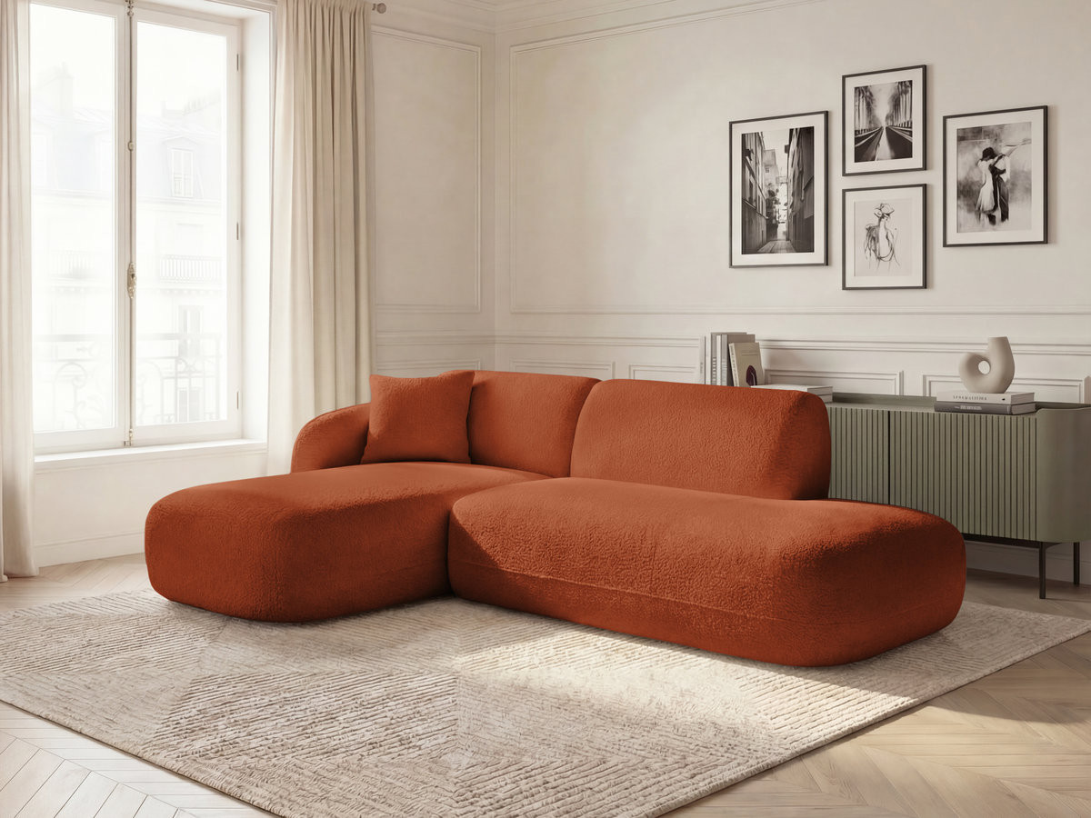 Canapé d'angle modulable ANDA orange