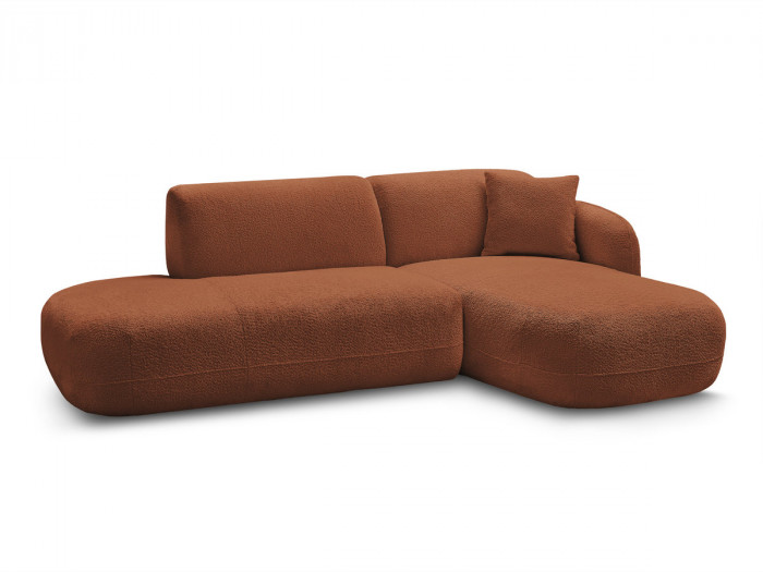 Canapé d'angle fixe modulable ANDA avec 1 méridienne et 1 chauffeuse bout de canapé