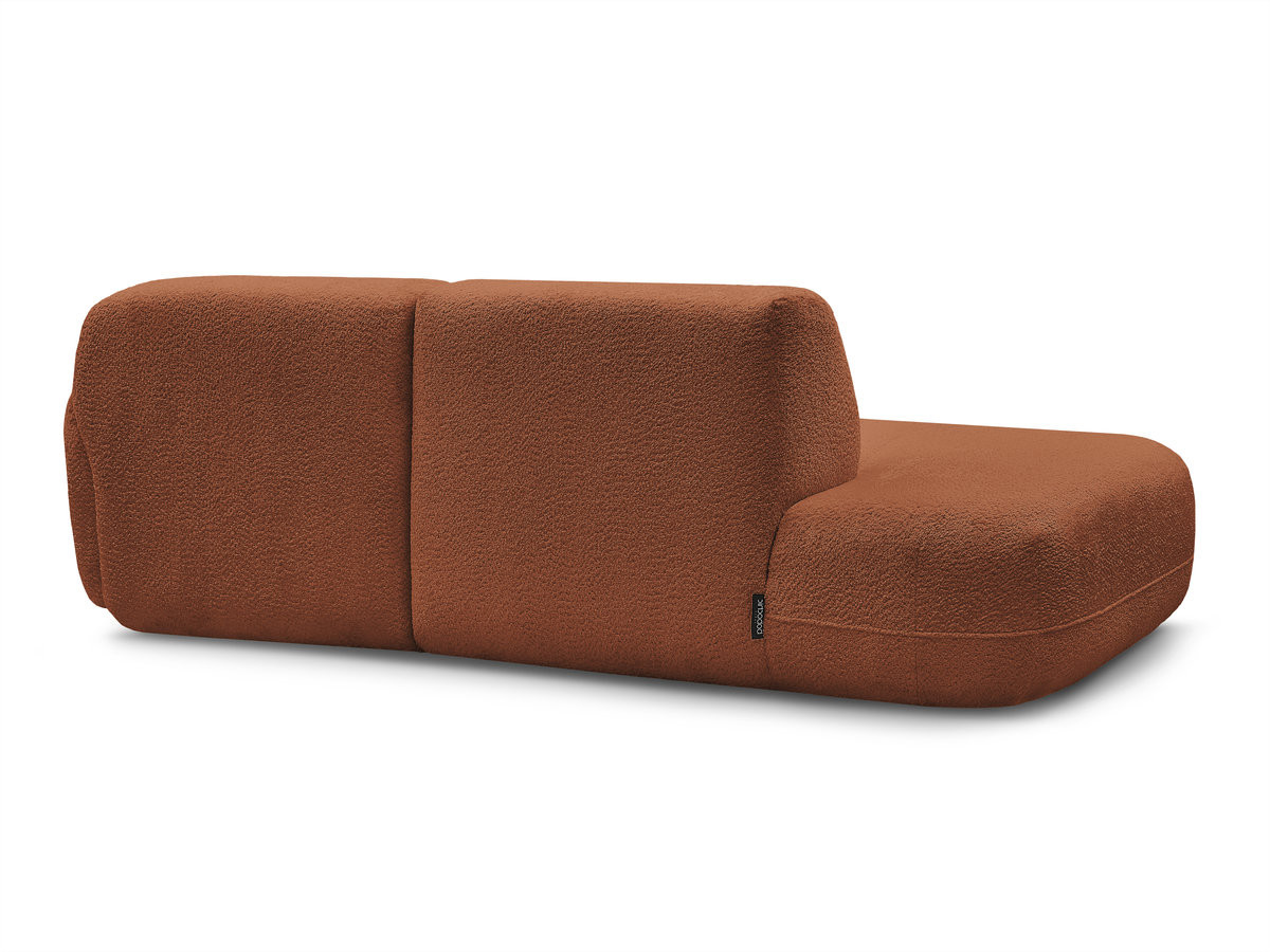 Canapé d'angle fixe modulable ANDA avec 1 méridienne et 1 chauffeuse bout de canapé