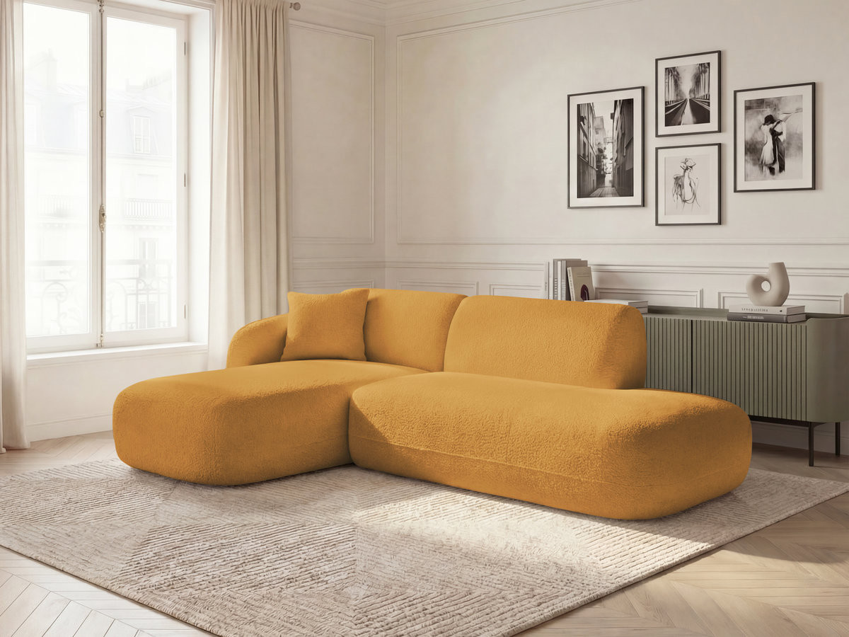 Canapé d'angle modulable ANDA jaune