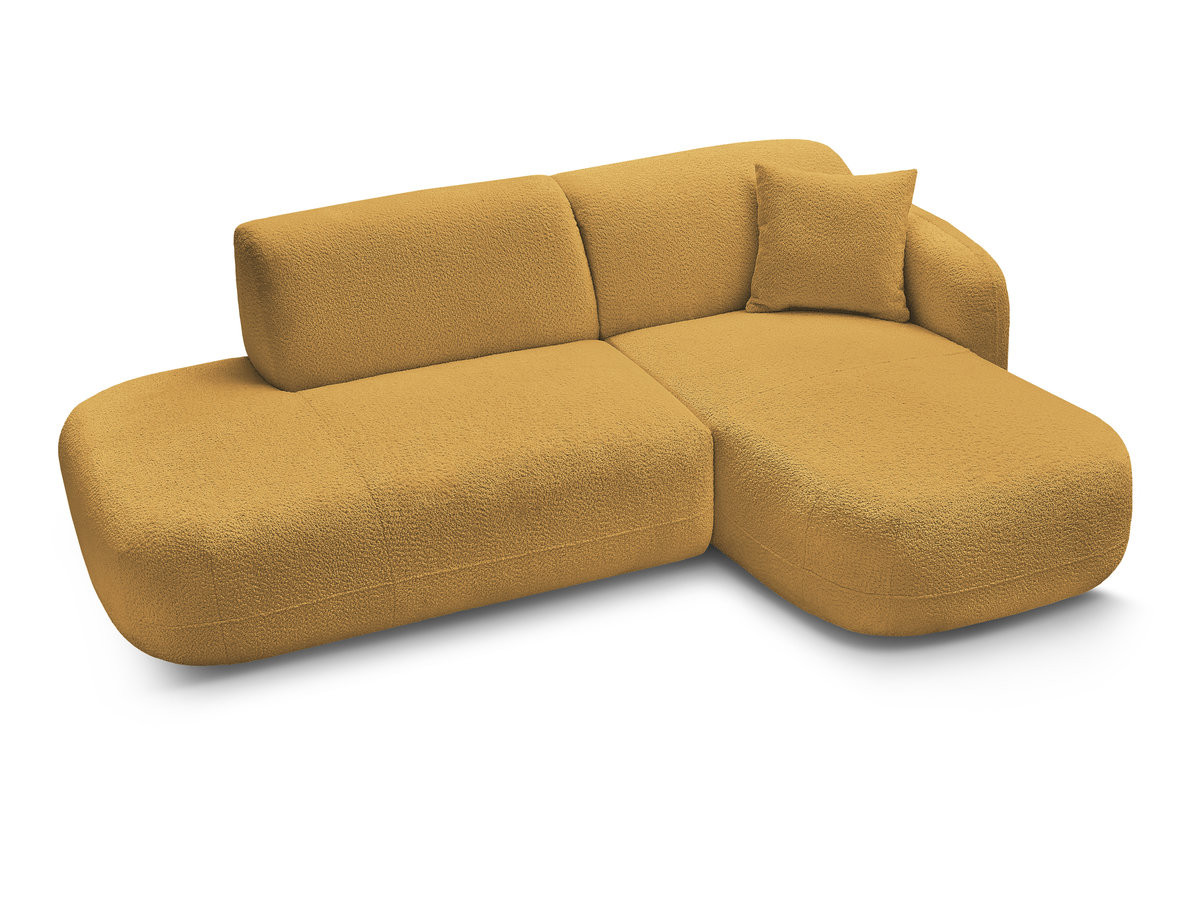Canapé d'angle fixe modulable ANDA avec 1 méridienne et 1 chauffeuse bout de canapé