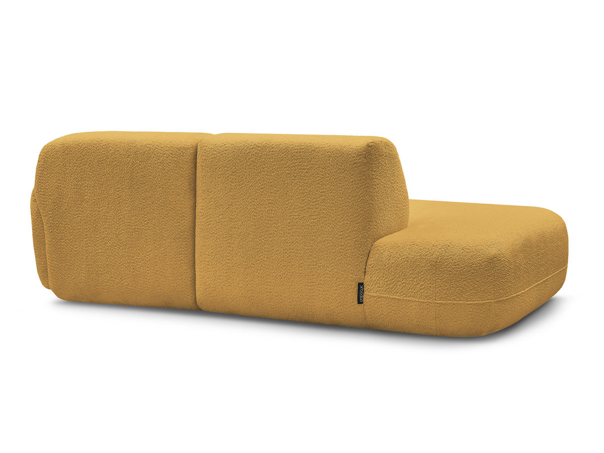 Canapé d'angle fixe modulable ANDA avec 1 méridienne et 1 chauffeuse bout de canapé