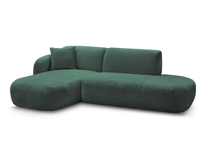 Canapé d'angle fixe modulable ANDA avec 1 méridienne et 1 chauffeuse bout de canapé