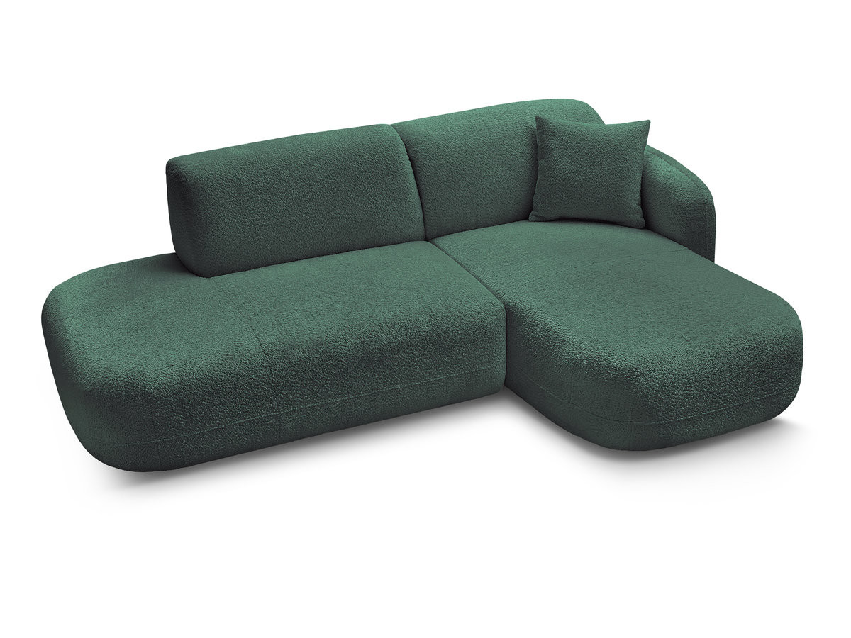 Canapé d'angle fixe modulable ANDA avec 1 méridienne et 1 chauffeuse bout de canapé