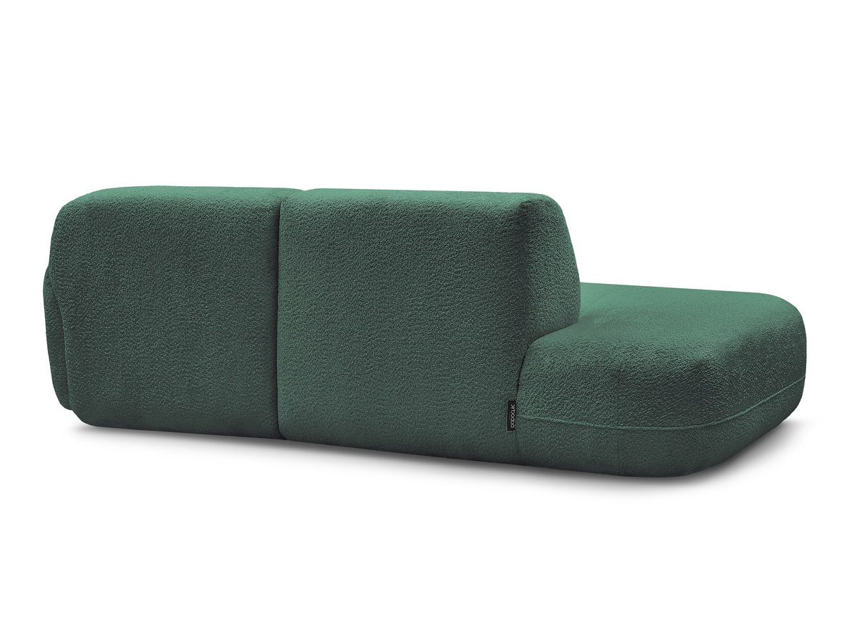 Canapé d'angle fixe modulable ANDA avec 1 méridienne et 1 chauffeuse bout de canapé