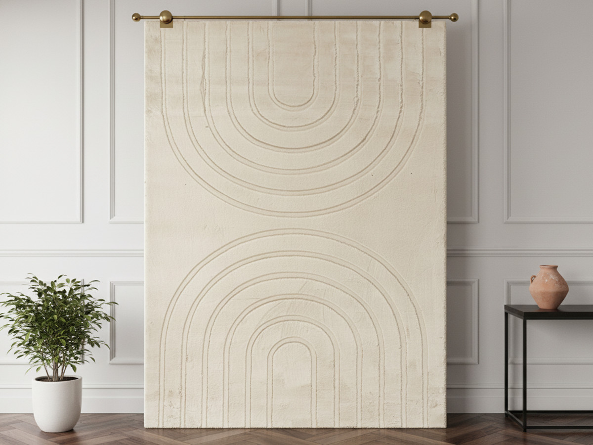 Tapis poils longs ALADINE motif abstrait Tapis poils longs ALADINE motif abstrait