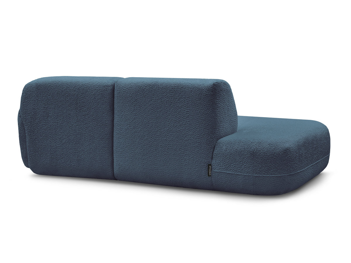 Canapé d'angle fixe modulable ANDA avec 1 méridienne et 1 chauffeuse bout de canapé