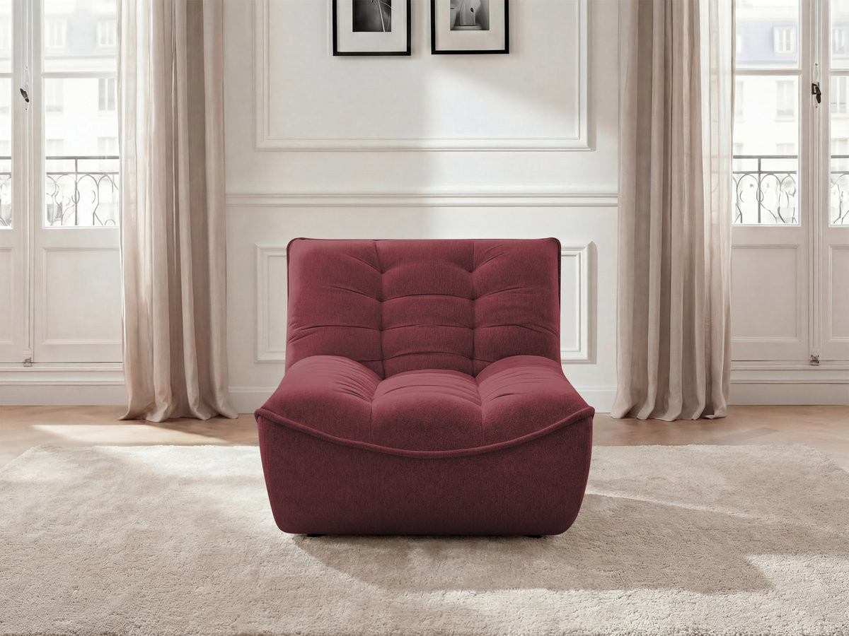 1-zits chaise longue voor modulaire bank SERENA, gemęleerde stof