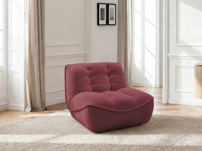 Chauffeuse 1 place pour canapé modulable SERENA tissu chiné