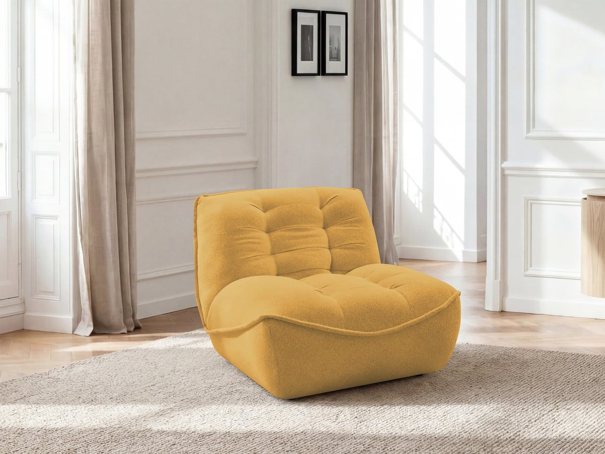 1-zits chaise longue voor modulaire bank SERENA, gemęleerde stof