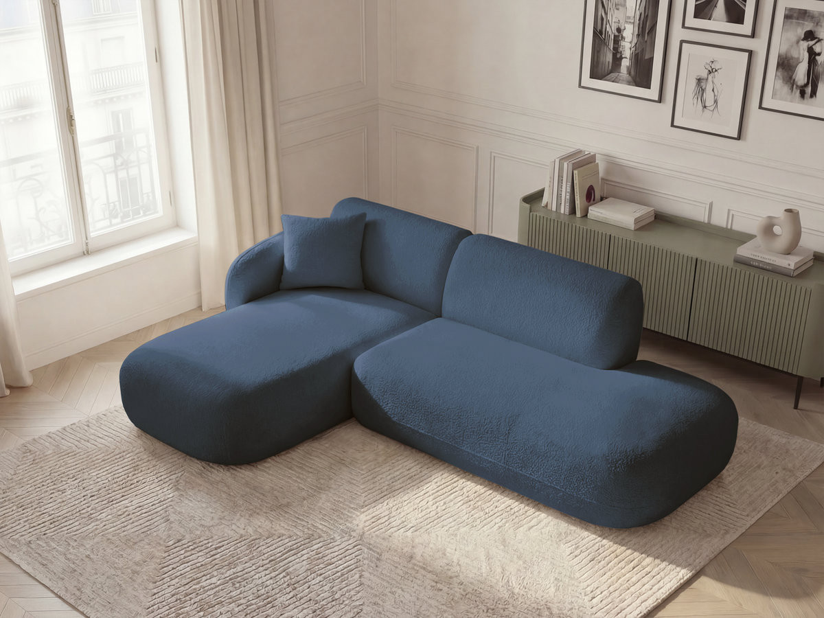 Canapé d'angle modulable ANDA bleu foncé — vue 5