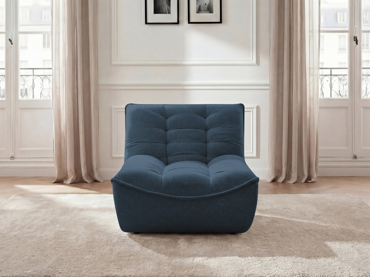 1-zits chaise longue voor modulaire bank SERENA, gemęleerde stof