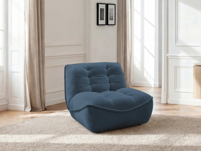 Chauffeuse 1 place pour canapé modulable SERENA tissu chiné