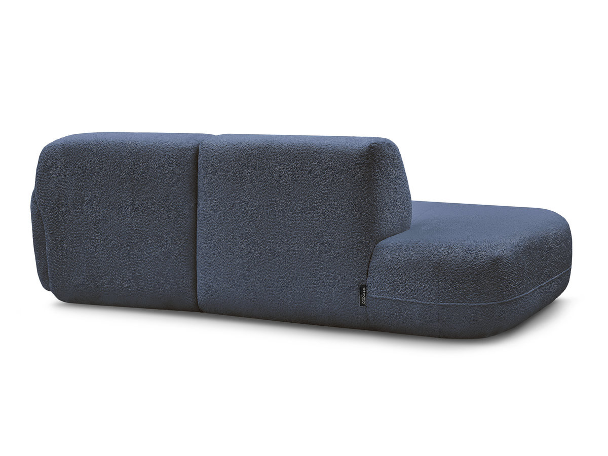 Canapé d'angle fixe modulable ANDA avec 1 méridienne et 1 chauffeuse bout de canapé