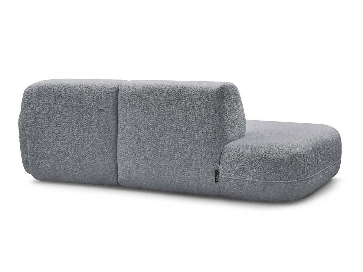 Canapé d'angle fixe modulable ANDA avec 1 méridienne et 1 chauffeuse bout de canapé