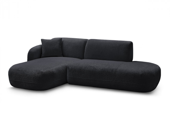Canapé d'angle fixe modulable ANDA avec 1 méridienne et 1 chauffeuse bout de canapé