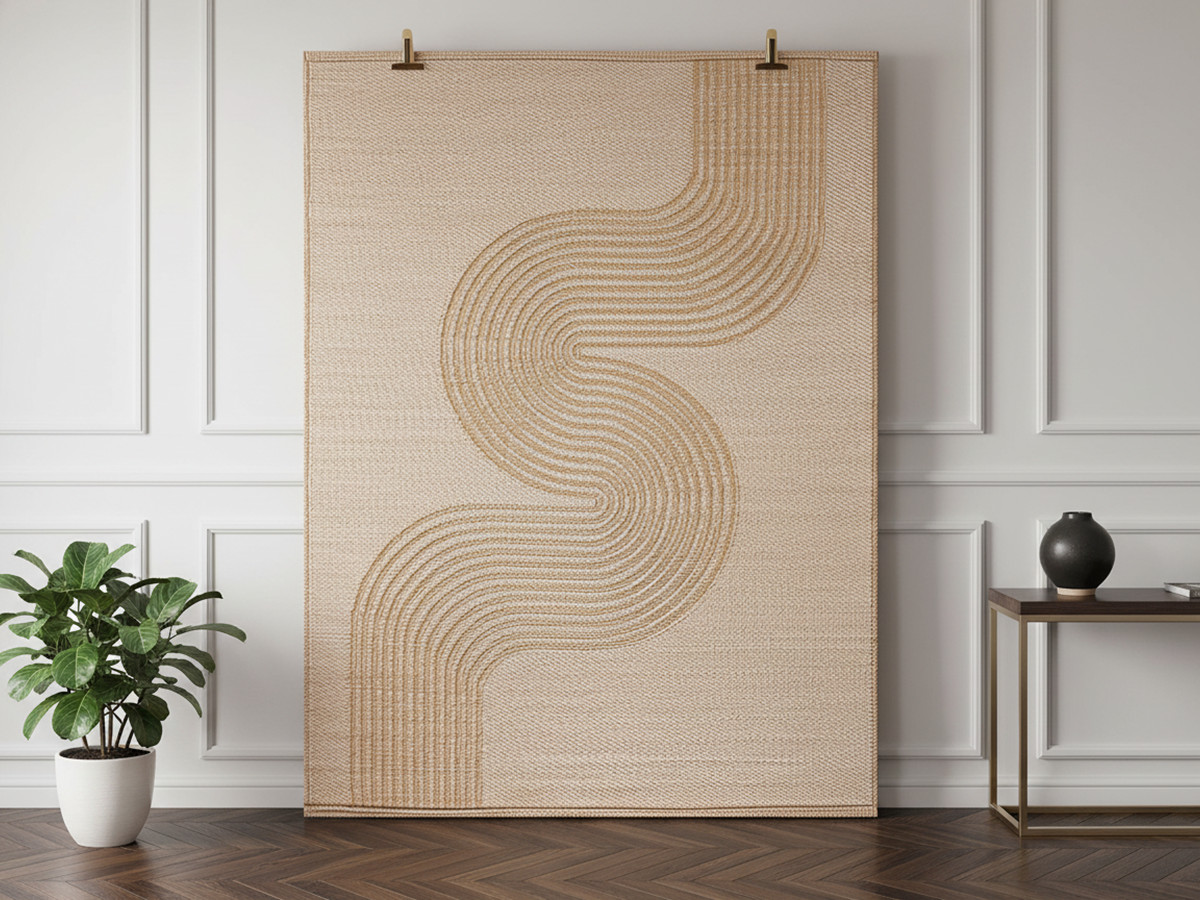 Tapis d'extérieur SILOE motif abstrait