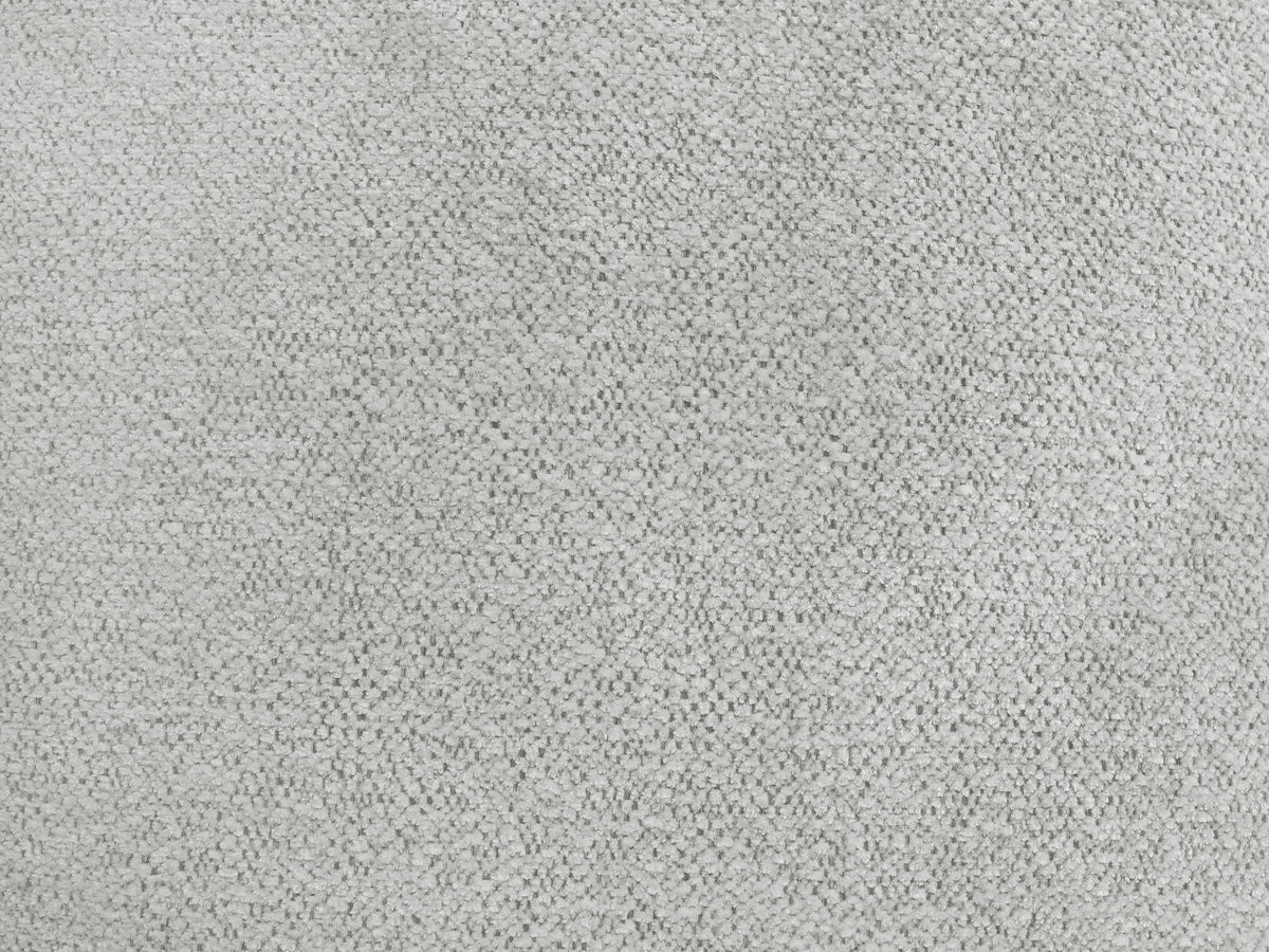 Canapé d'angle fixe modulable SERENA tissu chiné avec pouf