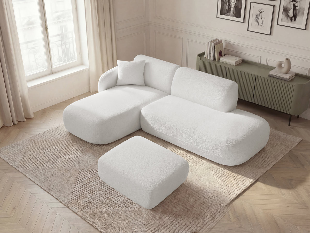 Canapé d'angle modulable ANDA blanc — vue 5