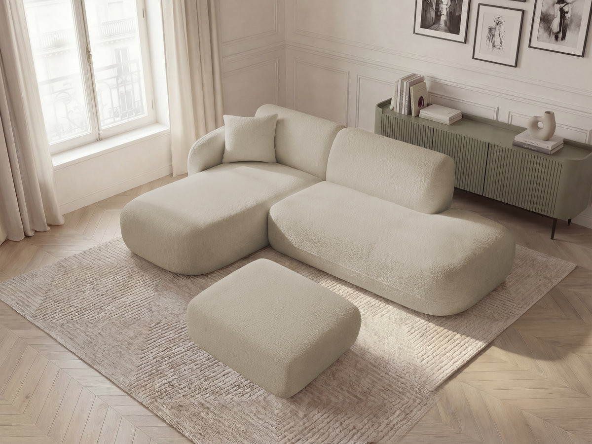 Canapé d'angle modulable ANDA beige — vue 5
