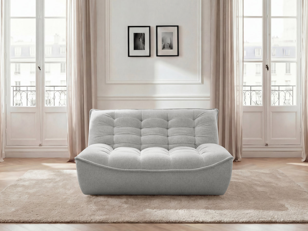 Chauffeuse 2 places pour canapé modulable SERENA tissu chiné