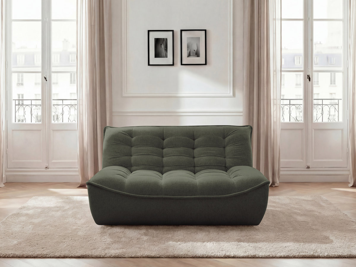 Chauffeuse 2 places pour canapé modulable SERENA tissu chiné