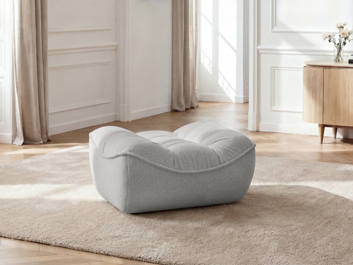 Pouf SERENA tissu chiné