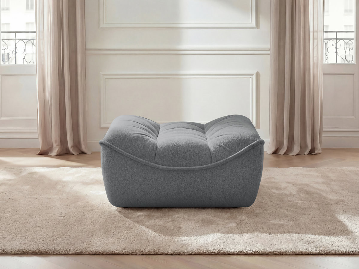 Pouf SERENA tissu chiné