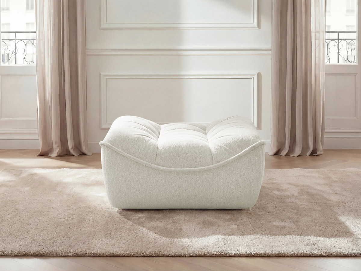 Pouf SERENA tissu chiné