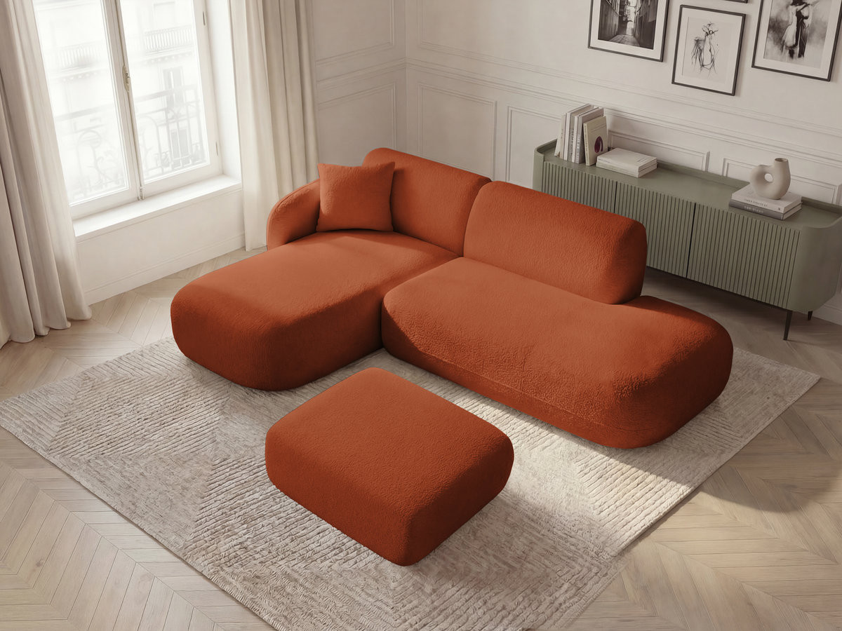 Canapé d'angle modulable ANDA orange — vue 5
