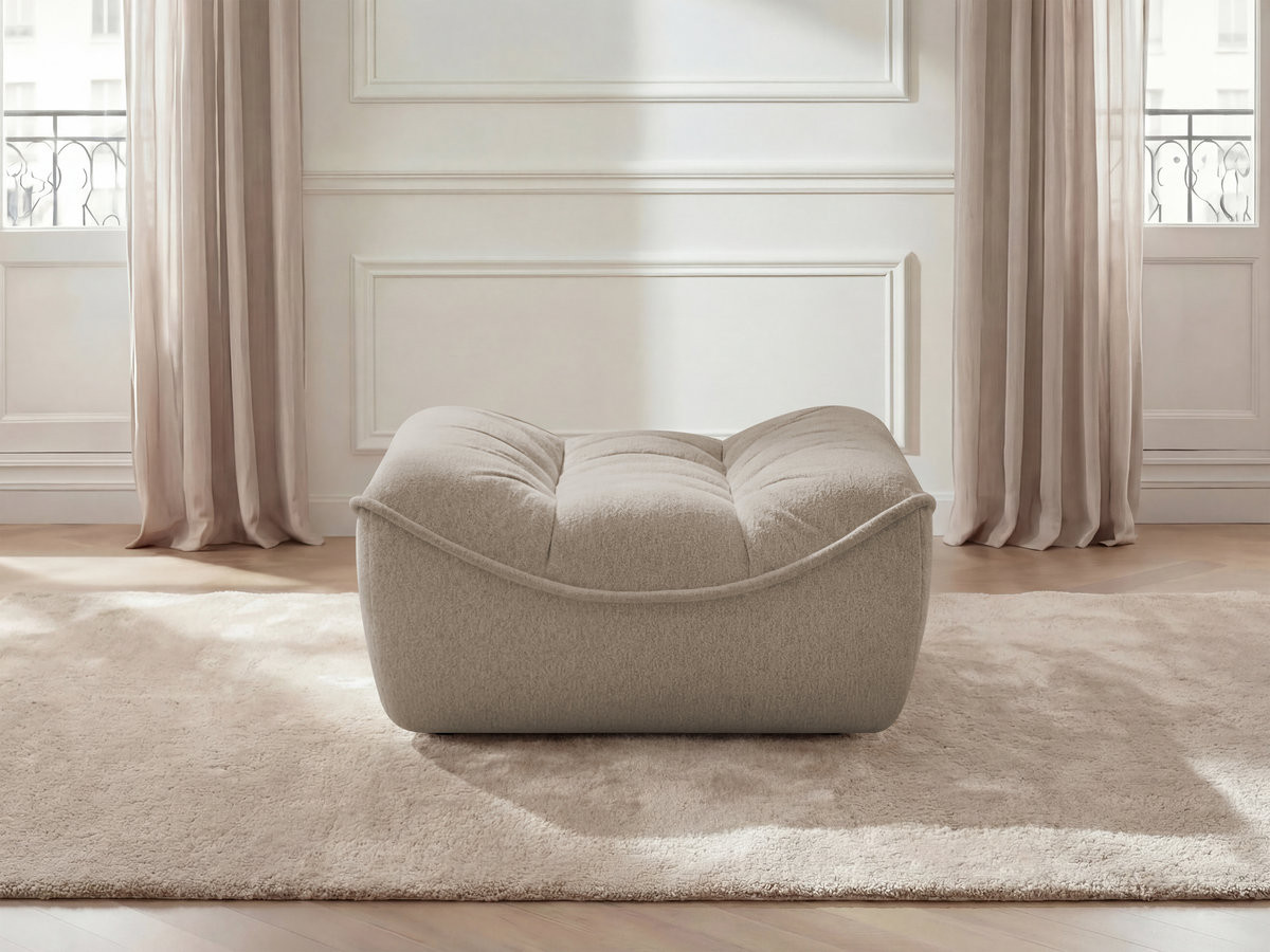 Pouf SERENA tissu chiné