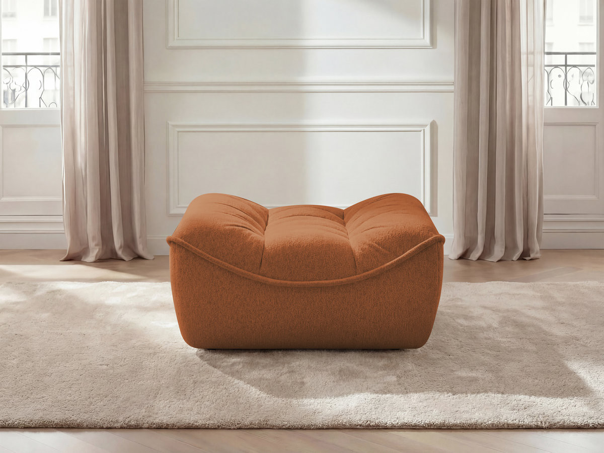Pouf SERENA tissu chiné